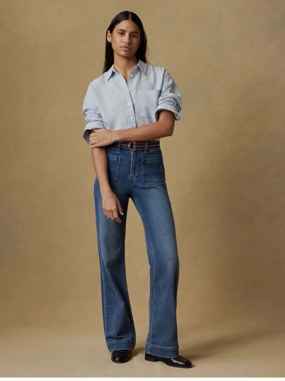 Faherty Stretch Terry Patch Pocket Pant- Riverton wash